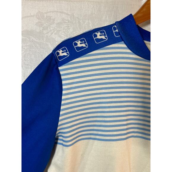 Giordana Cycling Jacket Jersey 9 Made in Italy Blue White Stripes - Picture 6 of 12